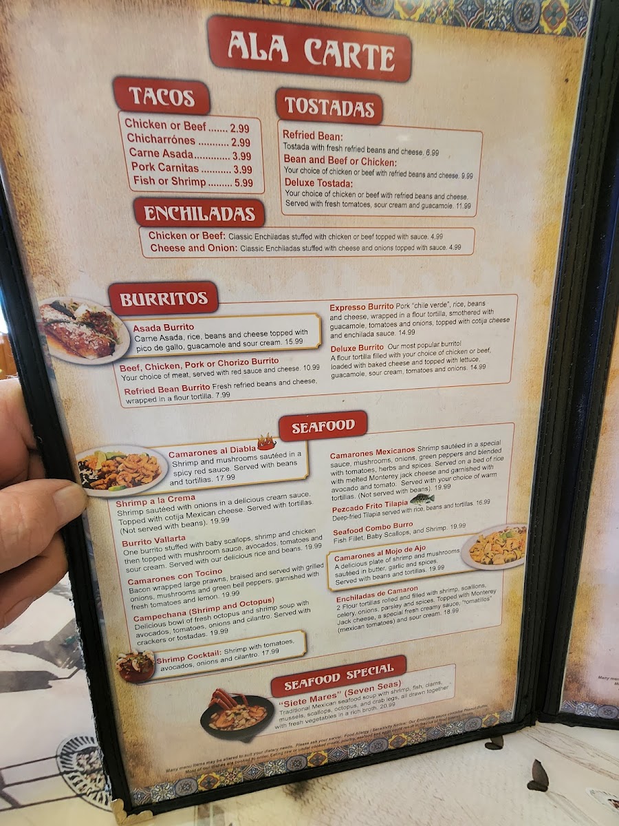 Menu - Puerto Vallarta | Family Mexican Restaurant photo 10