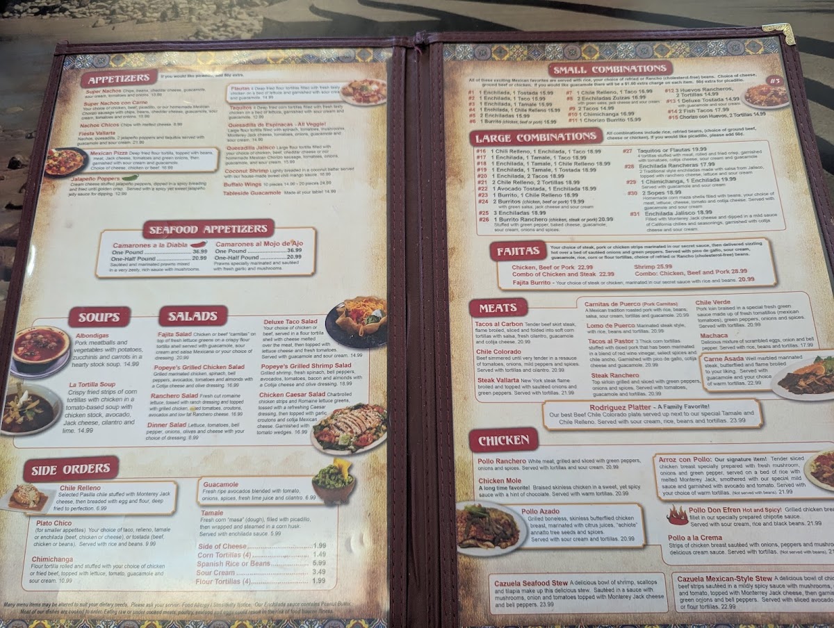 Menu - Puerto Vallarta | Family Mexican Restaurant photo 2
