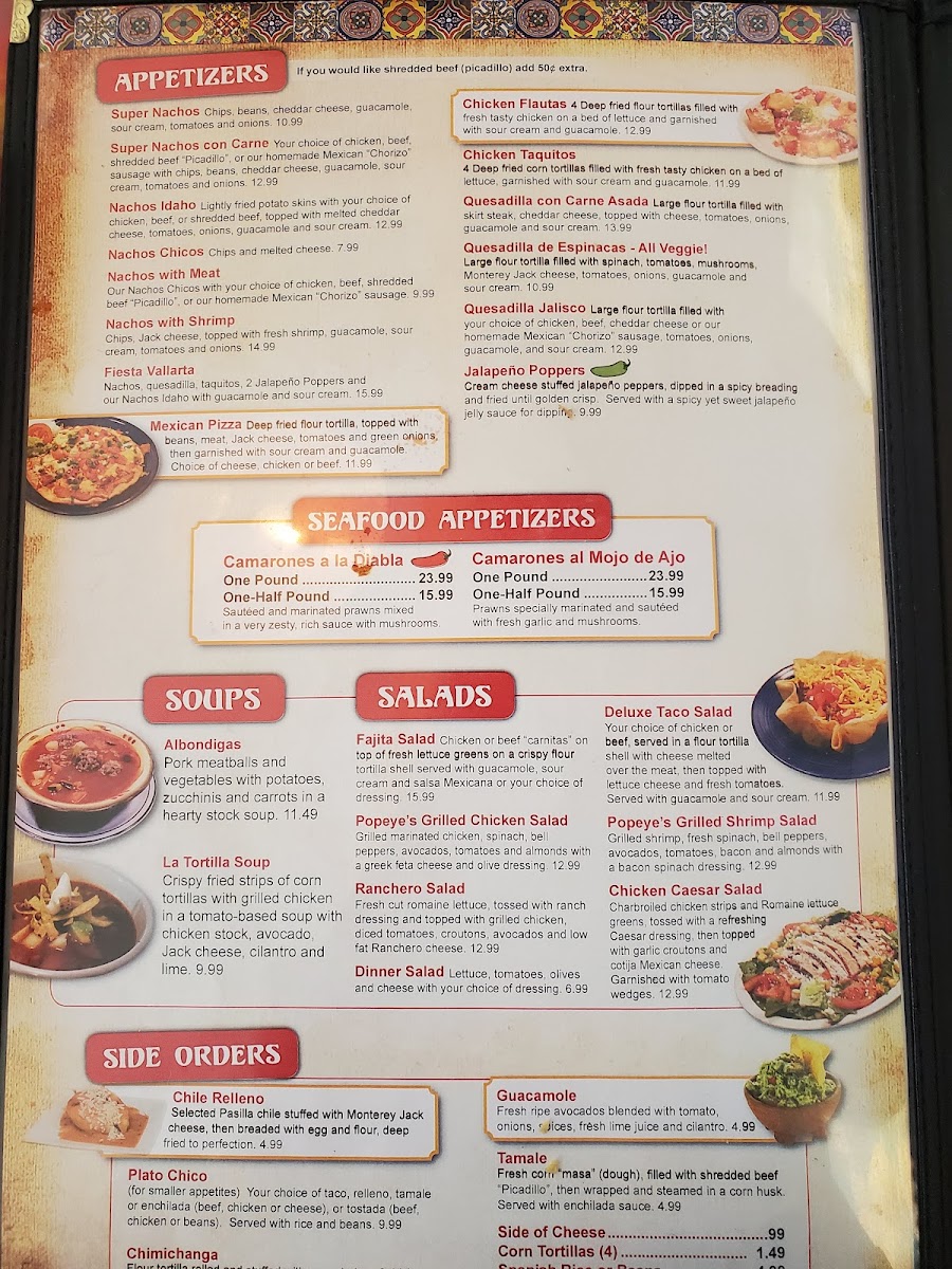 Menu - Puerto Vallarta | Family Mexican Restaurant photo 7
